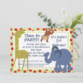 Party Time Circus / Foto Kaart (Staand voorkant)