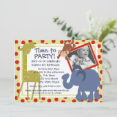 Party Time Circus / Foto Kaart (Staand voorkant)