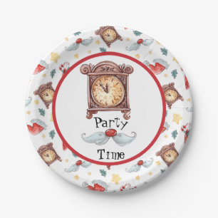 Party Time Clock Papieren Bordje