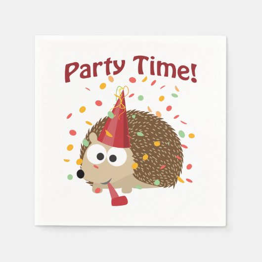 Party Time Confetti Hedgeho Servet (Voorkant)