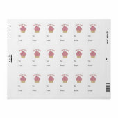 Party TIme Cupcake Etiket (Full Sheet)
