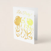 Party Time Custom 50ste Jubileum Uitnodiging (Voorkant)