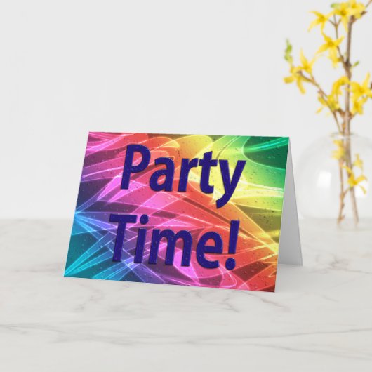 Party Time-Felicitaties voor je prestaties Kaart (Gele Bloem)