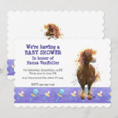 Party Time Fire Horse Kaart (Voorkant / Achterkant)