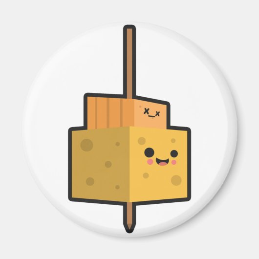 Party Time Food Cheese Stick Magneet (Voorkant)