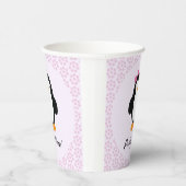 Party Time Girl Penguin Papieren Bekers (Rechts)