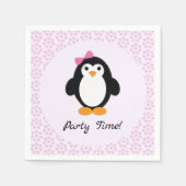 Party Time Girl Penguin Servet (Voorkant)