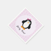 Party Time Girl Penguin Servet (Hoek)