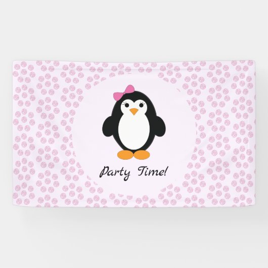 Party Time Girl Penguin Spandoek (Horizontaal)