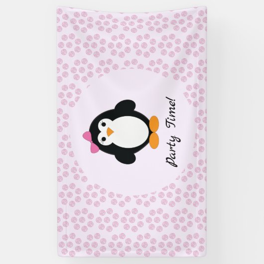 Party Time Girl Penguin Spandoek (Verticaal)