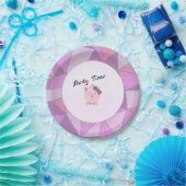 Party Time Girl Pig Papieren Bordje (Feest)