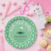 Party Time Golfen Verjaardagsfeest Papieren Bordje (Feest)