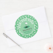 Party Time Golfen Verjaardagsfeest Ronde Sticker (Envelop)