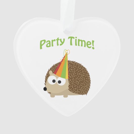 Party Time Hedegel Ornament (achterkant)