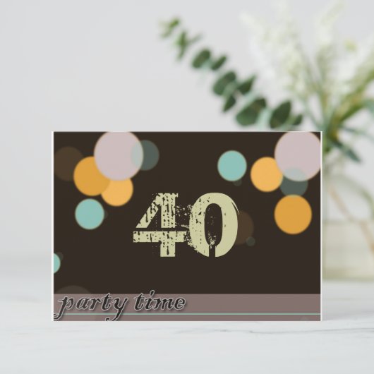 Party Time Kaart (Staand voorkant)