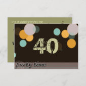 Party Time Kaart (Voorkant / Achterkant)