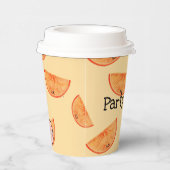 Party Time! Kawaii Oranje papieren beker (Rechts)