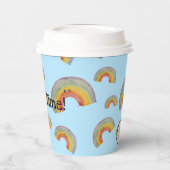 Party Time! Kawaii Rainbow Paper cup Papieren Bekers (Links)