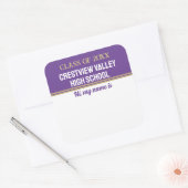 Party Time! Klasse Reunion naam stickers (Envelop)