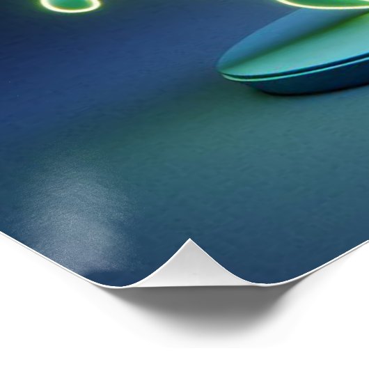 Party Time Neon Green Perfect Poster (Hoek)