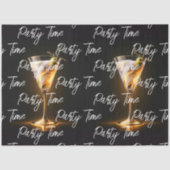 Party Time Neon Trendy gepersonaliseerd Tissuepapier (Voorkant)