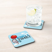 PARTY TIME! Party Possum Grappig Drijvend Opossum Bier Onderzetter (Rechterzijde)