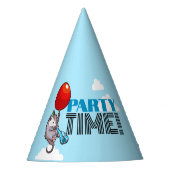 PARTY TIME! Party Possum Grappig Drijvend Opossum Feesthoedjes (Voorkant)