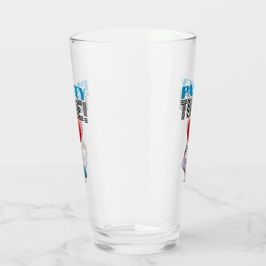 PARTY TIME! Party Possum Grappig Drijvend Opossum Glas (Rechts)