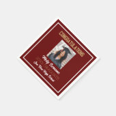 Party Time Photo Afstuderen Napkin Servet (Hoek)