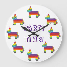 PARTY TIME! Rainbow Donkey Piñata Fiesta Birthday Grote Klok