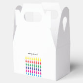Party Time Rainbow gunstbox Bedankdoosjes (Geopend)