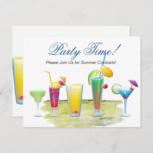 Party time, Summer Cocktails (Voorkant / Achterkant)