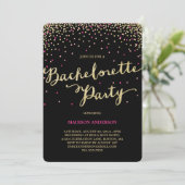 Party Time | Uitnodiging Bachelorette (Staand voorkant)