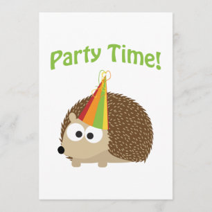 Party Time! Uitnodiging voor egel