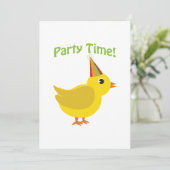 Party Time! Uitnodigingen van Chick Party (Staand voorkant)