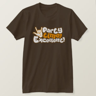 Party Time! Uitstekend! Retro 90s Quote Typografie T-shirt