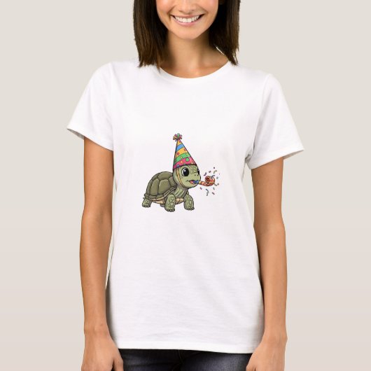 Party Turtle's Birthday Bash T-shirt (Voorkant)