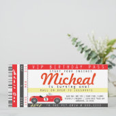 PARTY UITNODIGING AUTOCONCOURS (Staand voorkant)