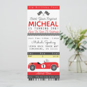 PARTY UITNODIGING AUTOCONCURRENTIE (Staand voorkant)