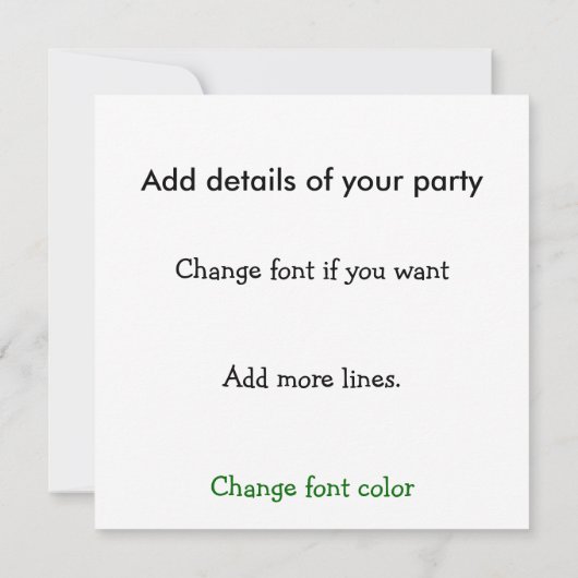 Party Uitnodiging Bier Champagne, Oesters (Achterkant)