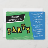 Party Uitnodiging - Kleurrijke Plezier (Voorkant)