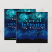 Party Under the Stars Uitnodiging (Voorkant / Achterkant)