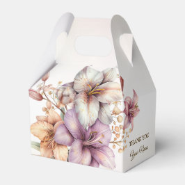 Party Waterverf Boho Roze Bloemen Elegant Bedankdoosjes