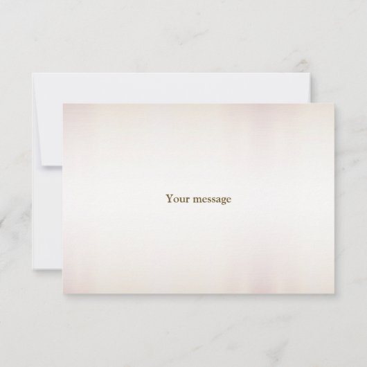 Party Waterverf Boho Roze Bloemen Elegant Bedankkaart (Achterkant)