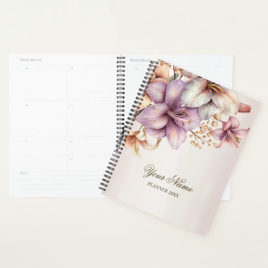Party Waterverf Boho Roze Bloemen Elegant Planner (Display)
