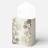 Party Waterverf Golden Eucalyptus Foliage Shiny Bedankdoosjes (Geopend)