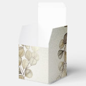 Party Waterverf Golden Eucalyptus Foliage Shiny Bedankdoosjes (Geopend)