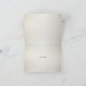 Party Waterverf Golden Eucalyptus Foliage Shiny Bedankkaart (Binnen)