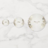 Party Waterverf Golden Eucalyptus Foliage Shiny Confetti (Voorkanten)