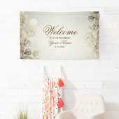 Party Waterverf Golden Eucalyptus Foliage Shiny Spandoek (Insitu)